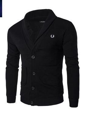 2020 autumn men's fasion v-neck cardigan sweater开衫毛衣男