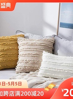Cotton linen pillowcase sofa cusion pillowcase cover