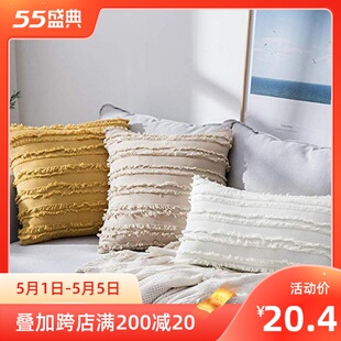 Cotton linen pillowcase sofa cusion pillowcase cover
