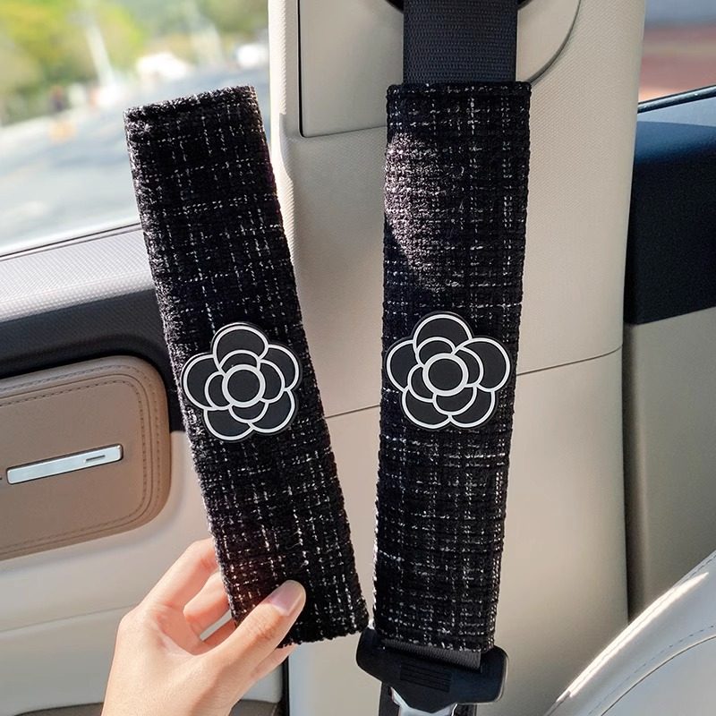 汽车安全带护肩套小香风棉麻柔软四季一对加长保护防勒脖装饰用品,汽车用品/电子/清洗/改装,手刹套/档把套/套饰套装,淘宝优惠券,粉丝福利购,淘宝优惠卷