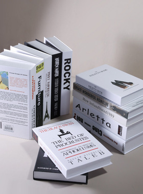 北欧风格假书摆件装饰书模型家居装饰品客厅书柜创意书壳仿真