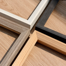 实木油画框数字字画装裱画框海报框挂墙来图做任意尺寸框架边条