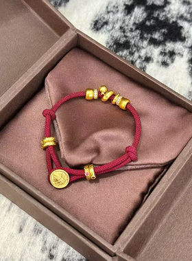 2025新中式本命年红绳手链爆款生肖蛇手串红色手饰女小众轻奢精致