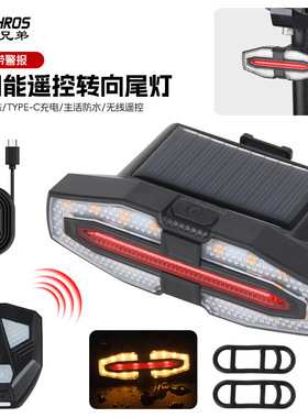 德国进口技术CEROHS认证自行车遥控警示尾灯带喇叭提示音 转向灯U