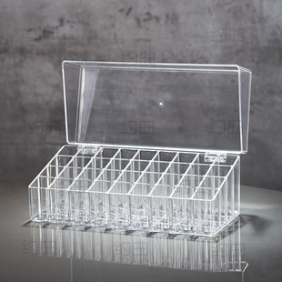 新品口红收纳口红盒子网红亚克力整理格防尘宿舍桌面放化妆品收纳