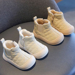新品宝宝鞋子冬季婴儿二棉鞋男加绒加厚软底3一岁女宝2小童冬天学
