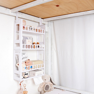 新品宿舍床上悬挂置物架免打孔挂钩收纳架子寝室整理下铺床边挂篮