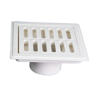 方形地漏PVC50 75加厚简易塑料盖板排水快卫生间地漏防堵过滤配件