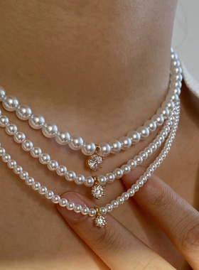 早晚都得有的经典款  一眼就爱上的珍珠项链 进口施家珍珠 太惊艳