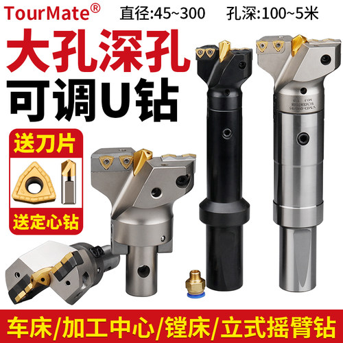 大孔径可调U钻暴力钻孔