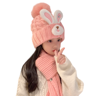 儿童帽子秋冬男孩可爱超萌针织毛线帽女童防风护耳宝宝加厚保暖帽