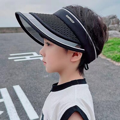 儿童遮阳防紫外线空顶帽宝宝帽子