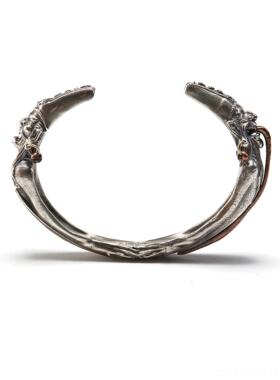 正品主师创223力纯银新版轻版黑白作无常手原镯挖掘0民族之魂