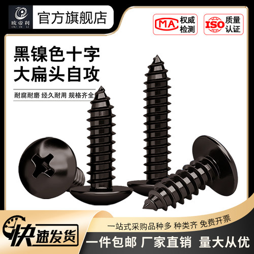 黑镍色十字蘑菇头伞头大扁头