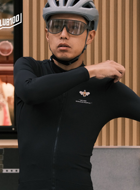 CLUB100公路自行车户外冬季保暖长袖骑行服