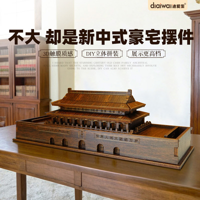 北京天安门木质模型七一纪念品