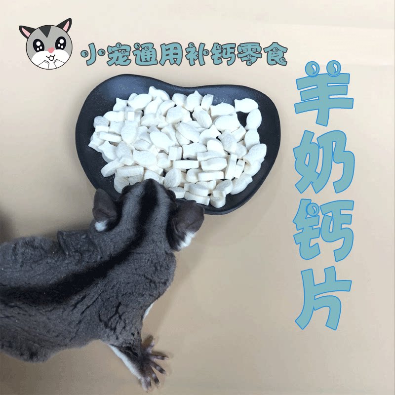 蜜袋鼯补钙羊奶奶片零食仓鼠松鼠玩具/造景装饰