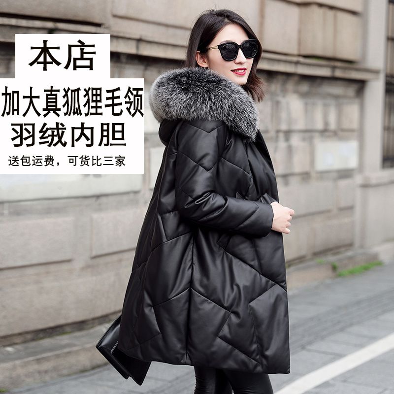 海宁羽绒服真狐狸毛领高