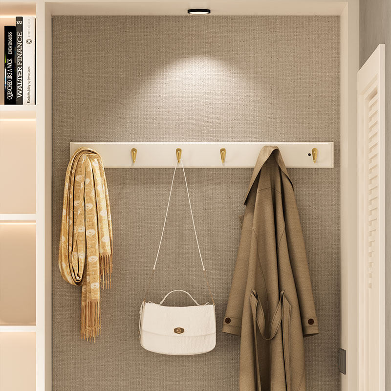 墙壁挂钩衣服墙上壁挂玄关门后衣柜鞋柜入户门口创意进门衣架壁挂