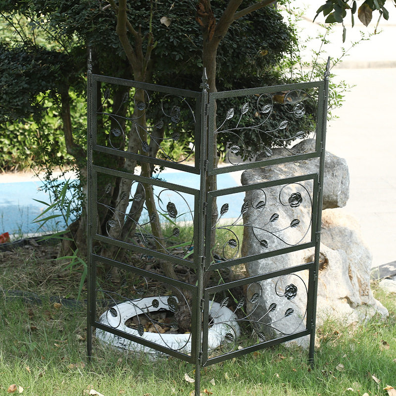 爬藤花架屏风网格爬藤架月季庭院牵牛花架子园艺组合户外花幕