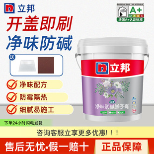 立邦补墙膏墙面修补膏白色腻子粉内墙修复家用大白成品补洞