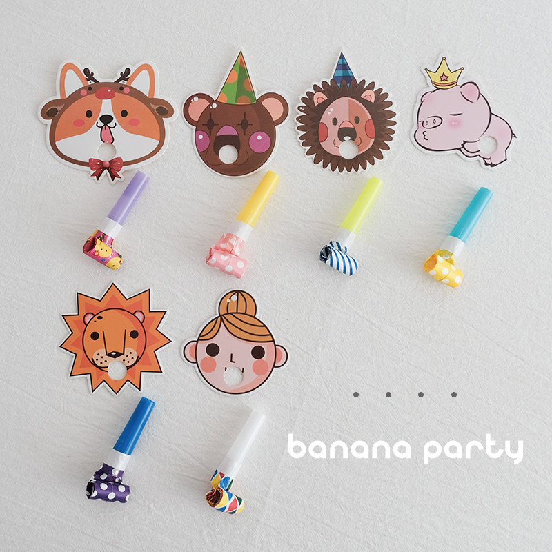 生日气氛吹吹卷男孩女孩派对吹龙助兴拍照道具口哨卡通可爱ins风