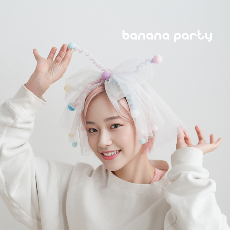 可爱卷卷头纱领证登记求婚女生头饰发夹结婚拍照新娘多巴胺旅拍