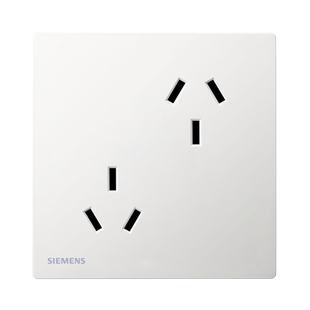 西门子86型暗装6孔插座错位双三孔六孔插座10A家用厨房窗帘插座