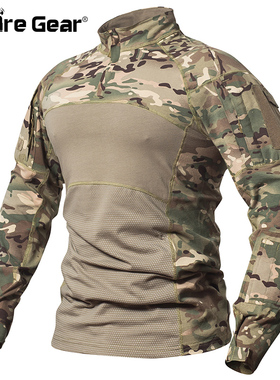 lage T Shirt Multicam US Army Clothes Camo Long Sleeve Shirt
