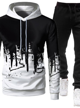 Autumn Winter Trending Tracksuits Men  Hoodie + Pant