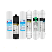 7寸净水器滤芯通用5级套装 2分口通用PP棉载银超滤活性炭滤芯小T33