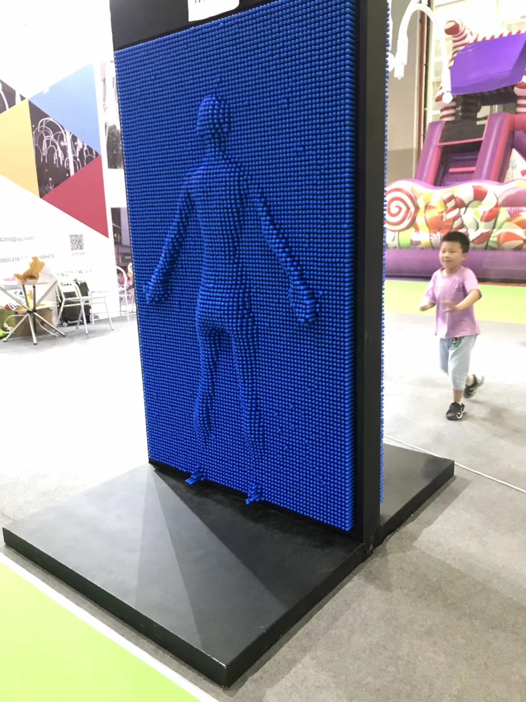 大型三维针雕墙3d立体百变针画人体打印机网红解压馆景区售楼针幕