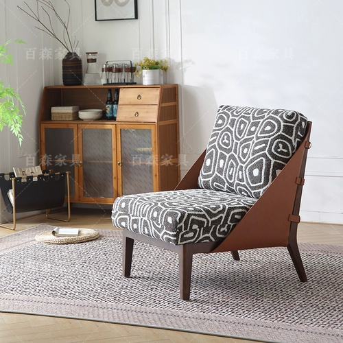 Среднеквальный диван -личный диван, означающий легкий роскошный случайный стул простой стул простой дизайнер для гостиной ретро ленивый диван
