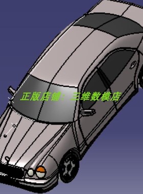 W210梅赛德斯奔驰E级轿车Solidworks汽车轮胎曲面 3D三维几何模型