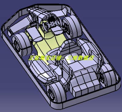 儿童卡丁车 赛车外观座椅小汽车架轮胎方向盘3D三维几何数模型stp