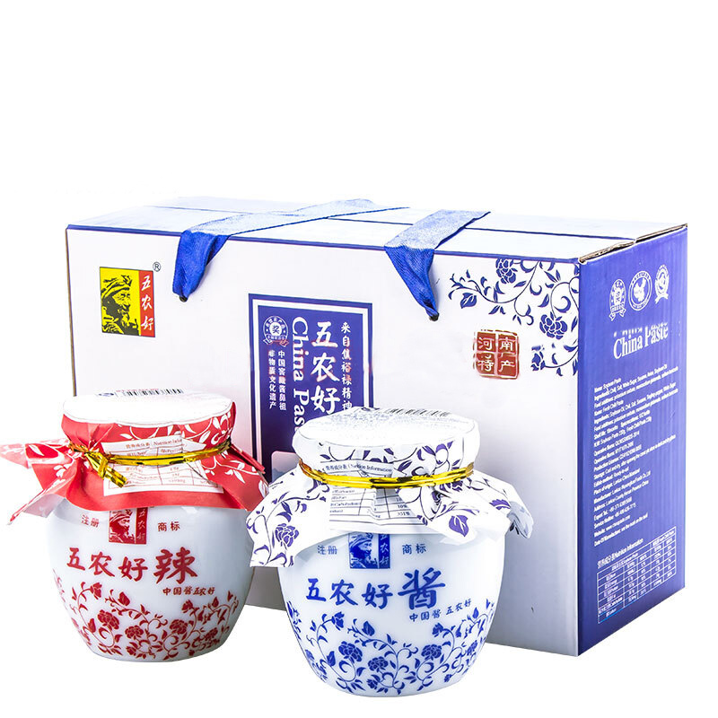 河南兰考特产五农好酱黄豆酱辣椒酱230g辣豆酱豆瓣酱调味酱菜蘸酱