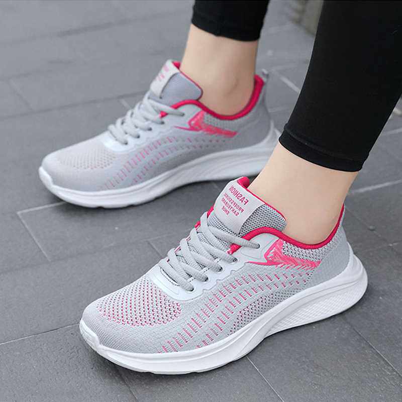 正品夏季中年休闲妇女鞋30透气运动鞋40女士跑步旅游鞋50岁妈妈鞋