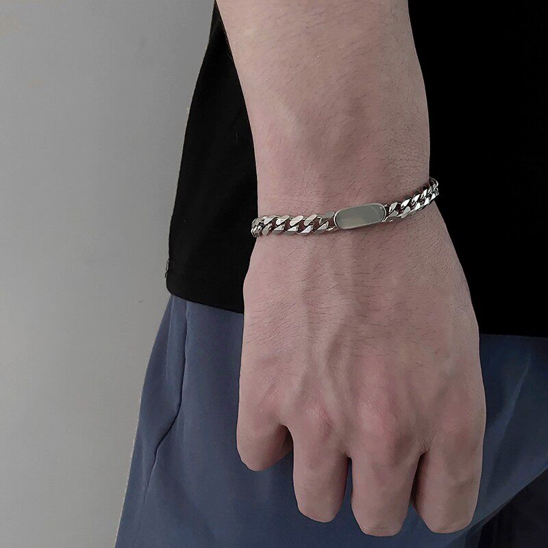 thumbnail for CHENXI new bracelet men's fashion niche design draft, titanium steel chain, jumping hip-hop, cold style accessories, high-end
