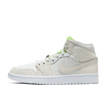 Jordan Air Jordan 1 Mid 3M 反光  复古篮球鞋 米白 L14仓