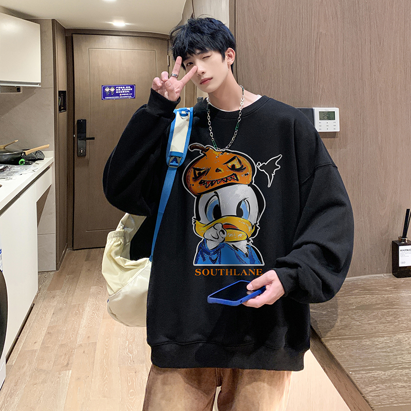 直播抖音2025秋季圆领长袖卫衣男港风宽松大码潮牌外套WY2309-P43，女装短外套，电商B295