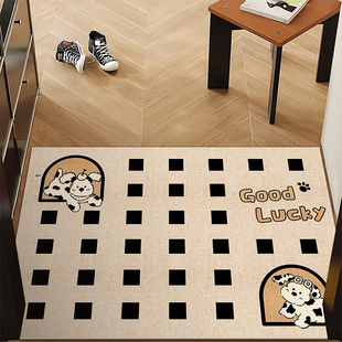 卡通进门地垫入户玄关垫可擦免洗防滑脚垫可裁剪皮革地毯PVC垫子