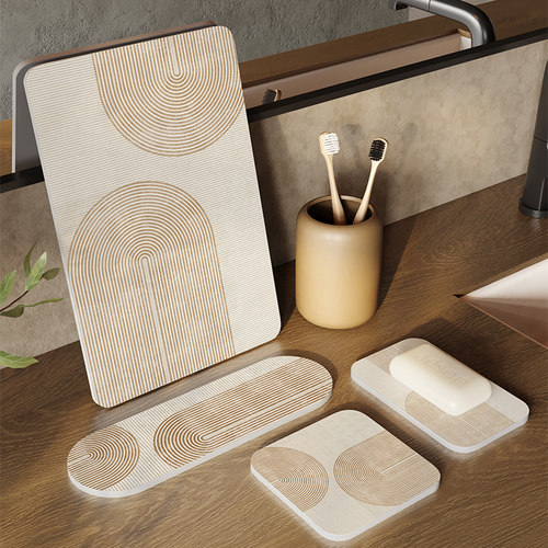 歌柏莱硅藻泥洗漱台桌垫