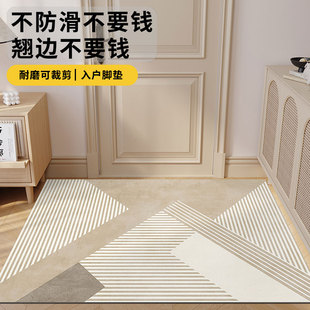 侘寂风入户门地垫进门脚垫子大门口入户防滑地毯家用入门门口定制