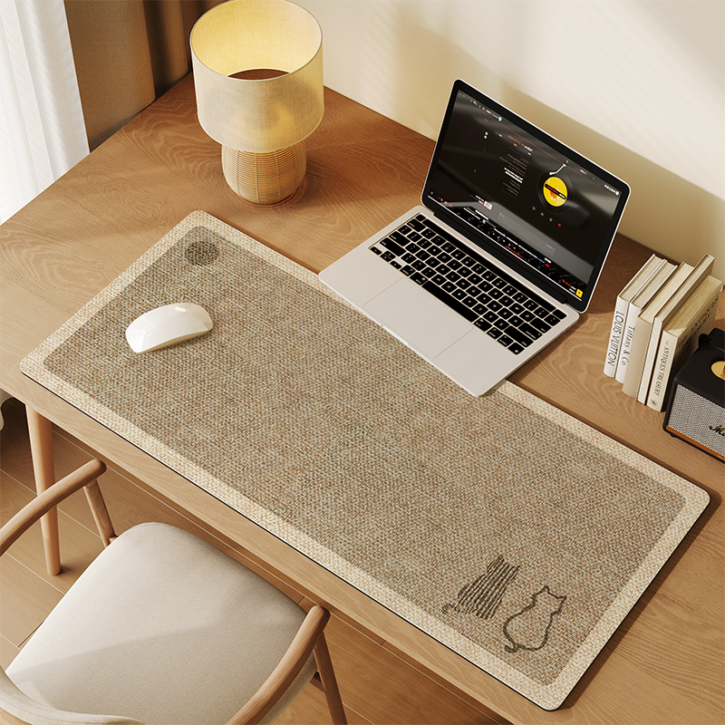 侘寂风鼠标垫超大女生高颜值办公室新款电脑笔记本桌面保护垫大号