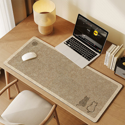 侘寂风鼠标垫超大女生高颜值办公室新款电脑笔记本桌面保护垫大号