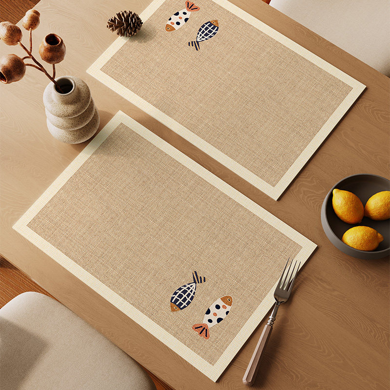 侘寂风餐垫防水防油皮革免洗防烫隔热垫碗盘耐脏西餐垫杯垫耐高温,居家布艺,餐垫,淘宝优惠券,粉丝福利购,淘宝优惠卷