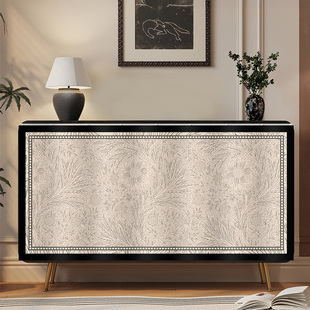 法式柜帘2025新款杂物柜鞋柜遮挡帘柜门防尘帘子遮丑神器滑轨拉帘