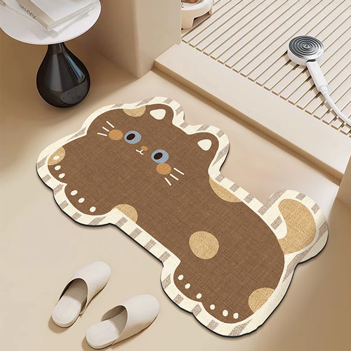 歌柏莱卡通卫生间防滑吸水地垫