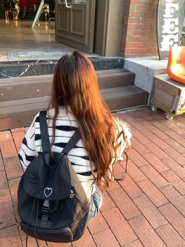 Черный рюкзак, нейлоновый мешочек, ноутбук, черная сумка, Южная Корея