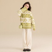 加绒毛衣2026冬季 新款 时尚 贝蒂女童冬季 儿童女大童时髦宽松针织衫